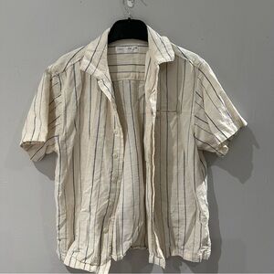 Zara kid’s Cream Striped Shirt